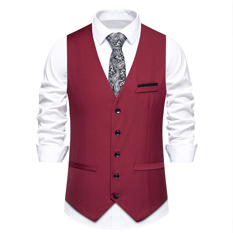 Herren elegante Anzugweste mit feiner Struktur und hochwertigem Material ModeGeist