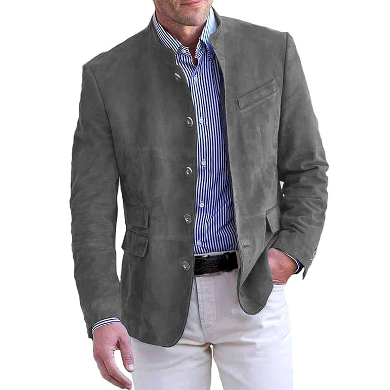 Herren elegante Wildlederjacke ModeGeist
