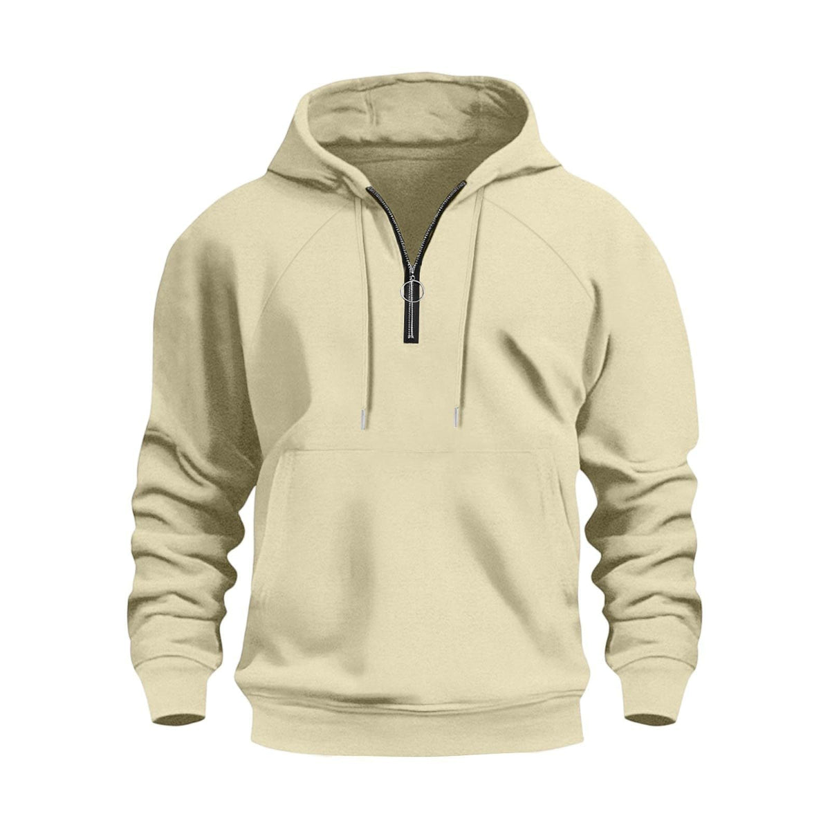 Herren funktionale Kapuzenpullover mit halbem Reißverschluss ModeGeist
