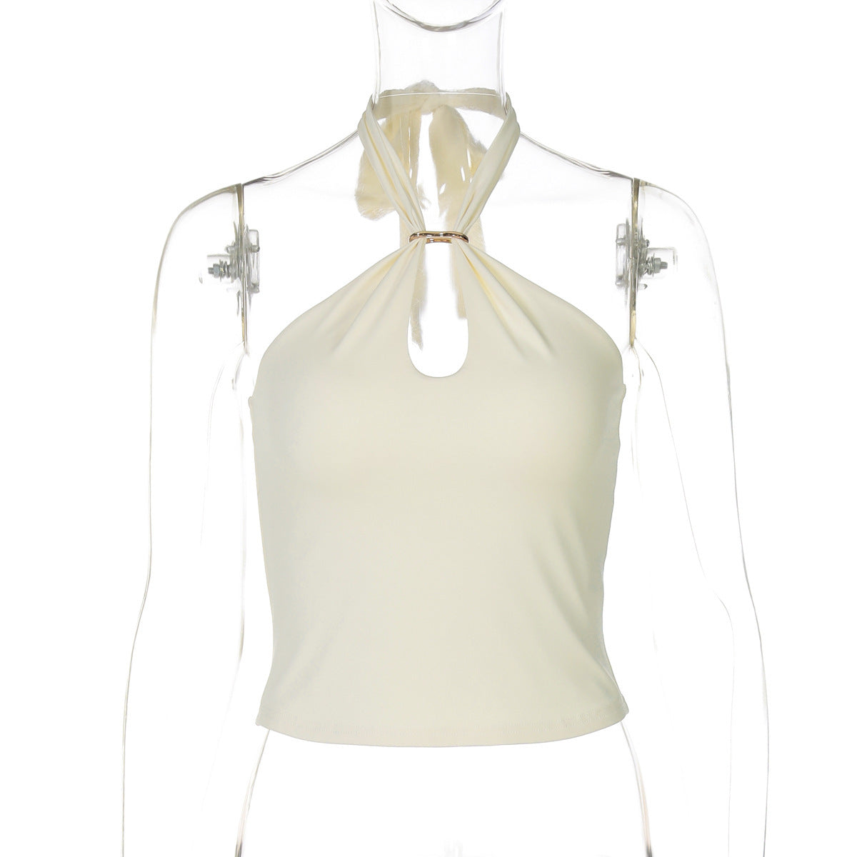 Trendiges Damen-Haltertop mit entspannter Passform und verspielten Details