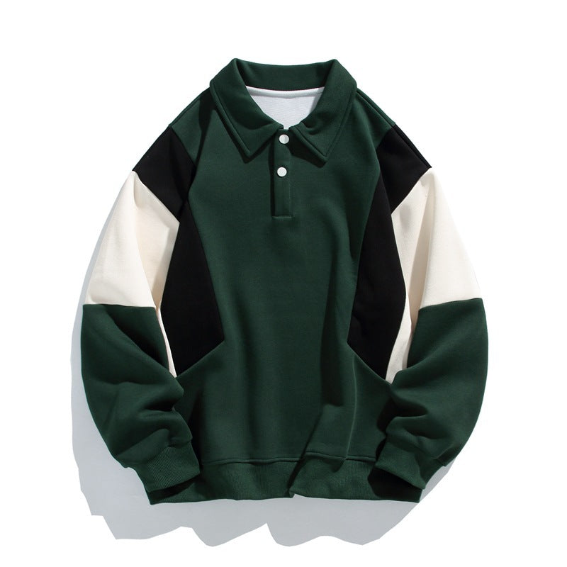 Damen modischer Polo-Pullover mit angesagten Farbkontrasten ModeGeist
