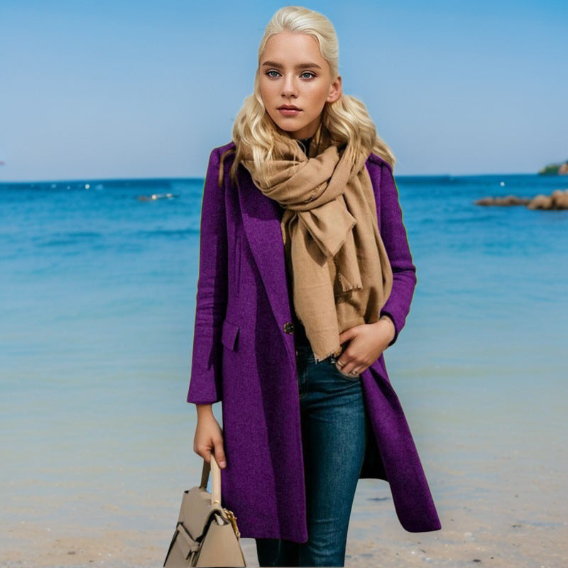 Damen Eleganter Trenchcoat mit Doppelknopfleiste und hochwertigem Material ModeGeist