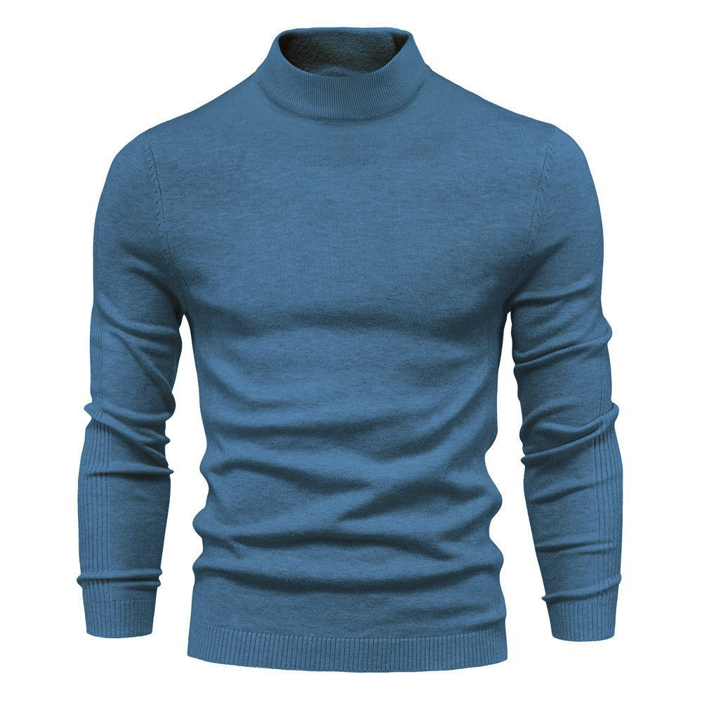 Herren stilvoller Rollkragenpullover aus weicher Merinowolle ModeGeist