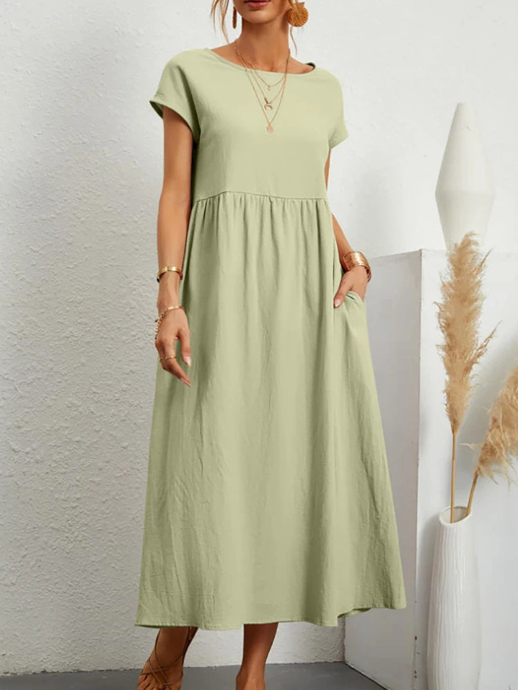 Damen Maxikleid aus leichtem, luftdurchlässigem Stoff ModeGeist