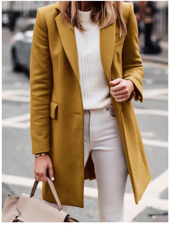 Damen eleganter taillierter Übergangsblazer ModeGeist