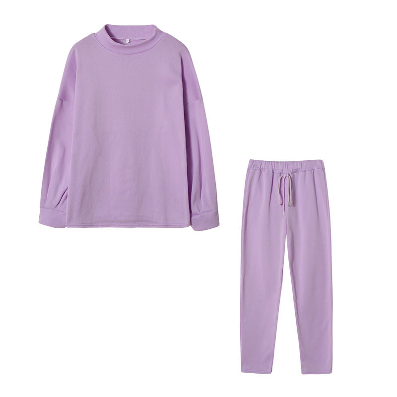 Damen Sportliches Jogginganzug-Set mit komfortablem Schnitt und hohem Kragen ModeGeist