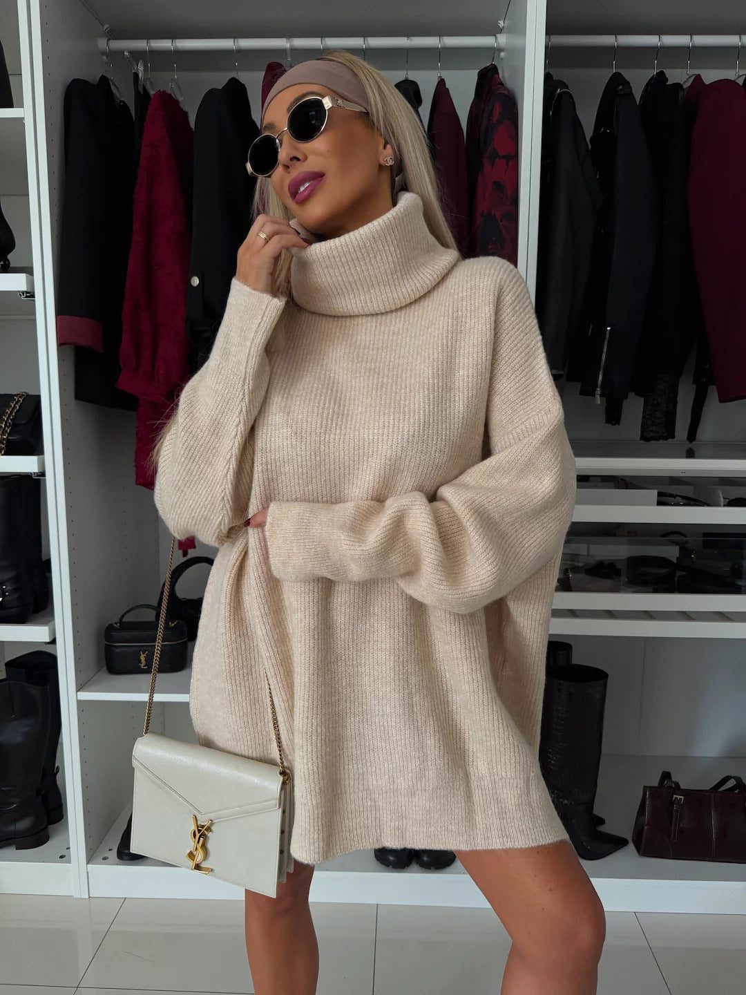 Damen kuscheliger Oversized Pullover ModeGeist