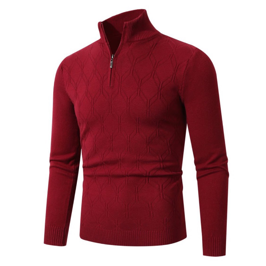 Herren Strickpullover mit modernem Strukturmuster ModeGeist