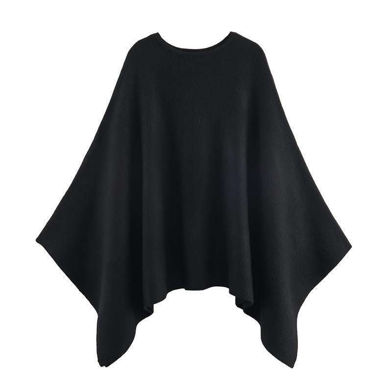 Damen eleganter PONCHO aus hochwertigem Material mit asymmetrischem Schnitt ModeGeist