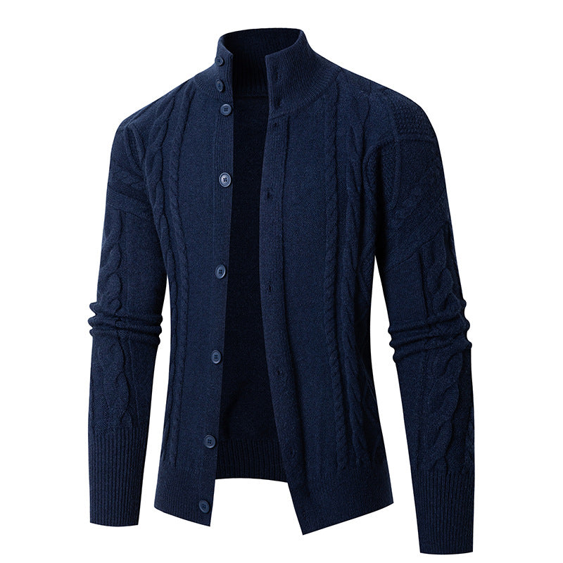 Herren Strickjacke mit eleganten Kabelmustern ModeGeist