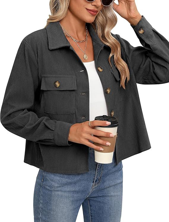 Damen lässige Overshirt-Jacke ModeGeist