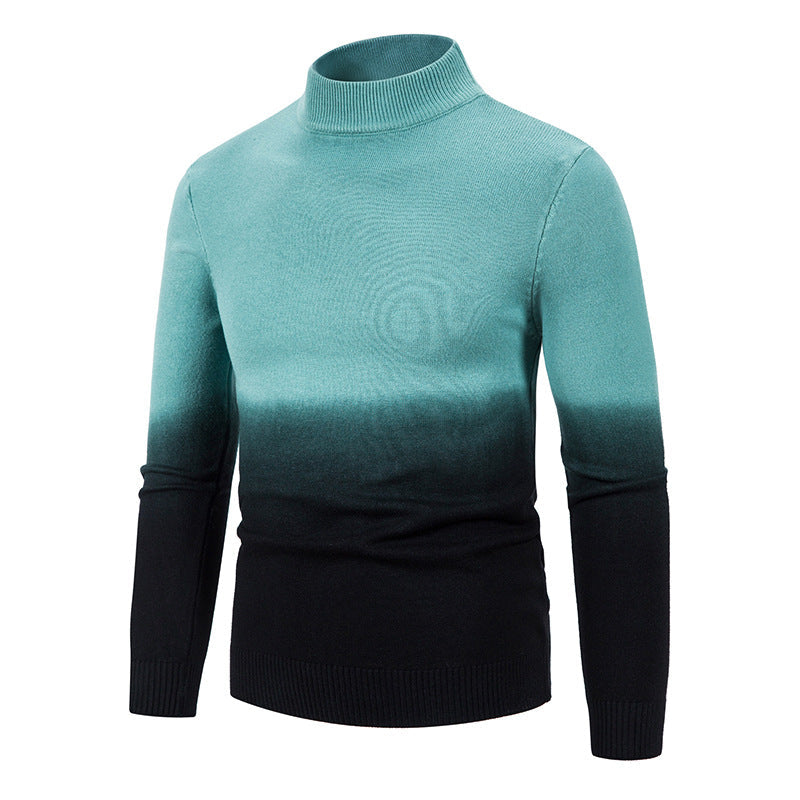 Herren rollkragen Pullover mit Farbverlauf ModeGeist