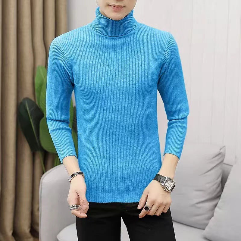 Herren Stehkragen Pullover aus ribbeltem Strick ModeGeist