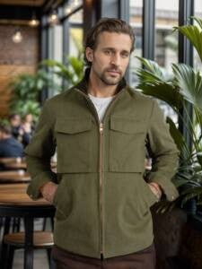 Herren modische Übergangsjacke mit praktischen Taschen ModeGeist