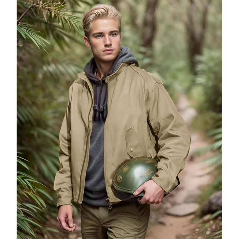 Herren vielseitige Outdoor-Jacke mit praktischen Taschen und wetterfestem Material ModeGeist