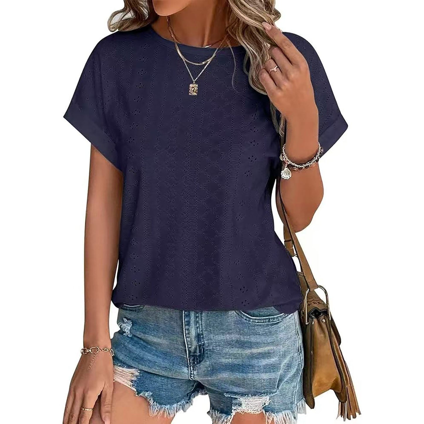 Fudus Basics: Rundhals Kurzarm T-Shirt Locker geschnitten