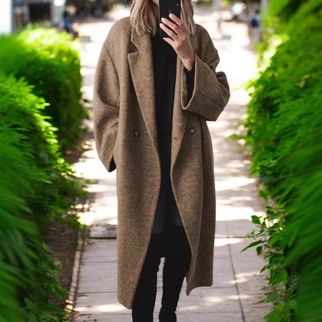 Damen Oversized Wollmantel ModeGeist