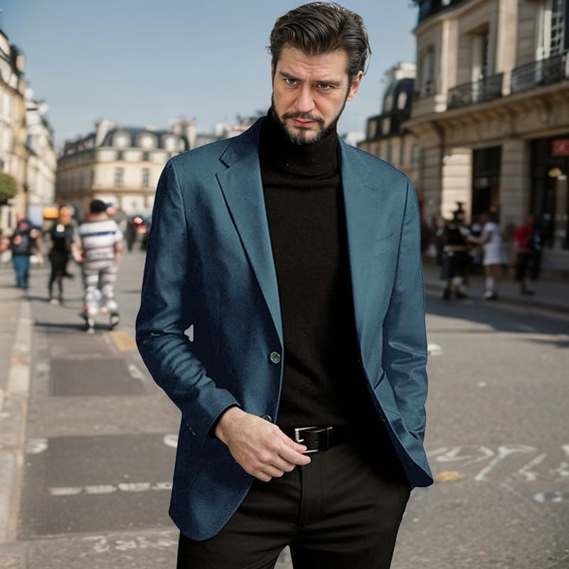 Herren Eleganter Einreiher-Blazer ModeGeist