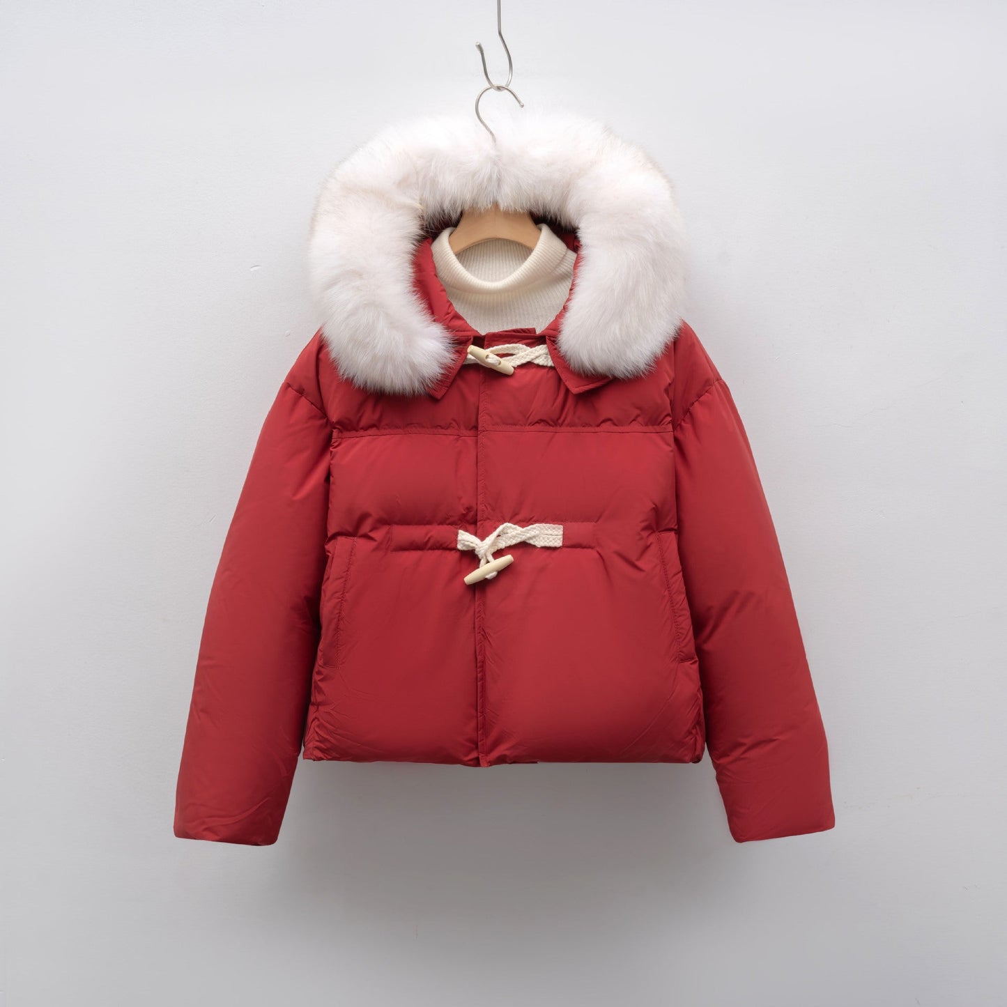 Damen modische Winterjacke mit Kunstfellkragen ModeGeist