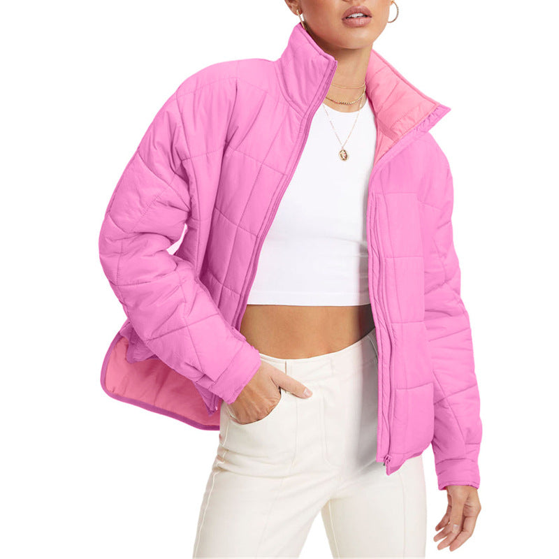Damen wärmeisolierte Steppjacke mit hohem Kragen ModeGeist