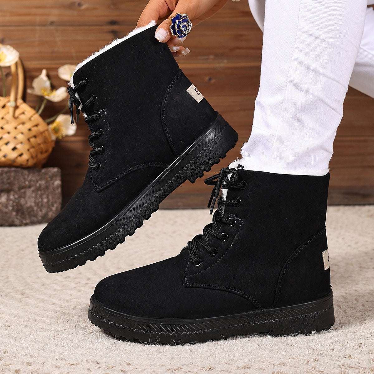 Damen Warm gefütterte Winterstiefel ModeGeist