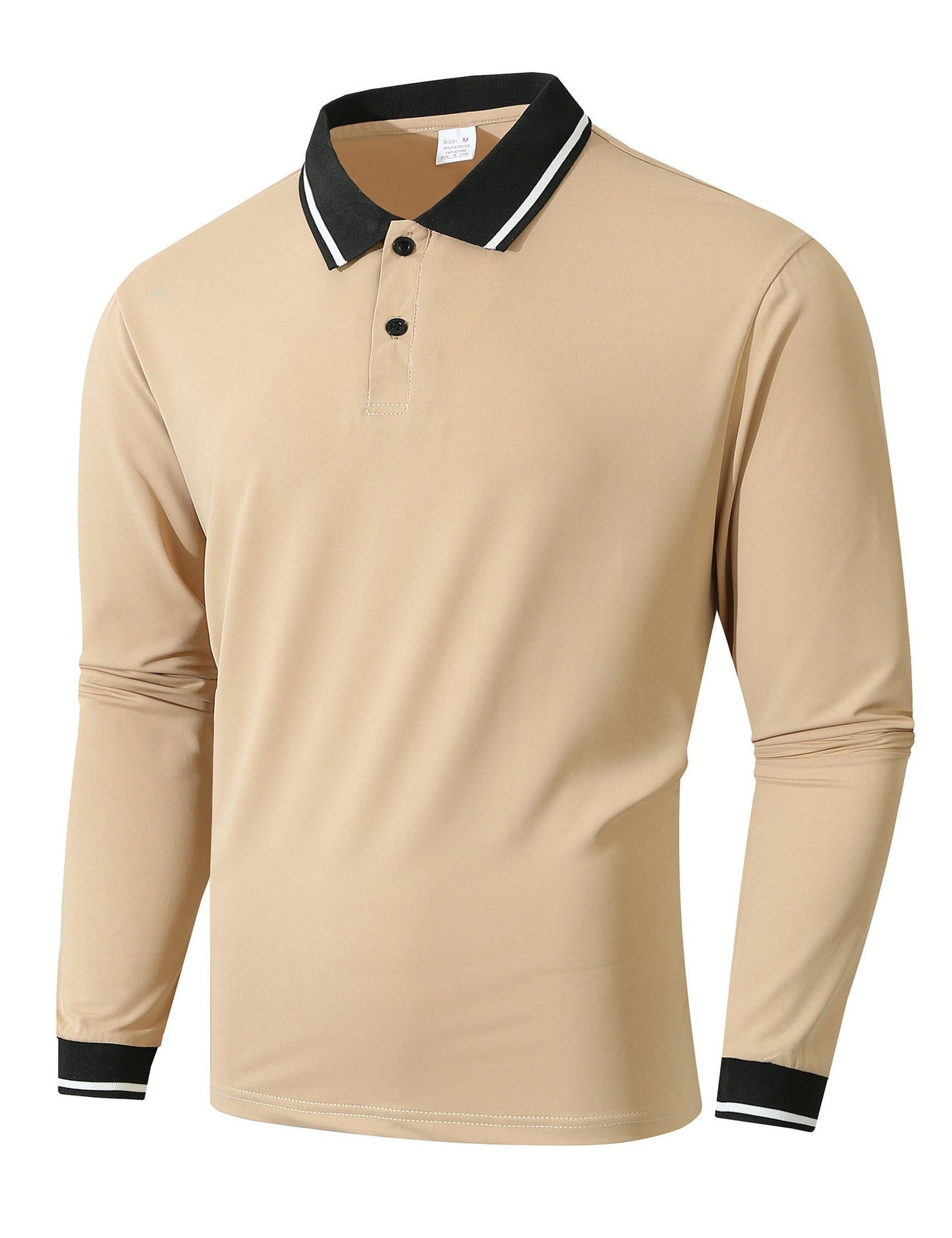 Herren Langarm Poloshirt mit sportlicher Rippstruktur ModeGeist
