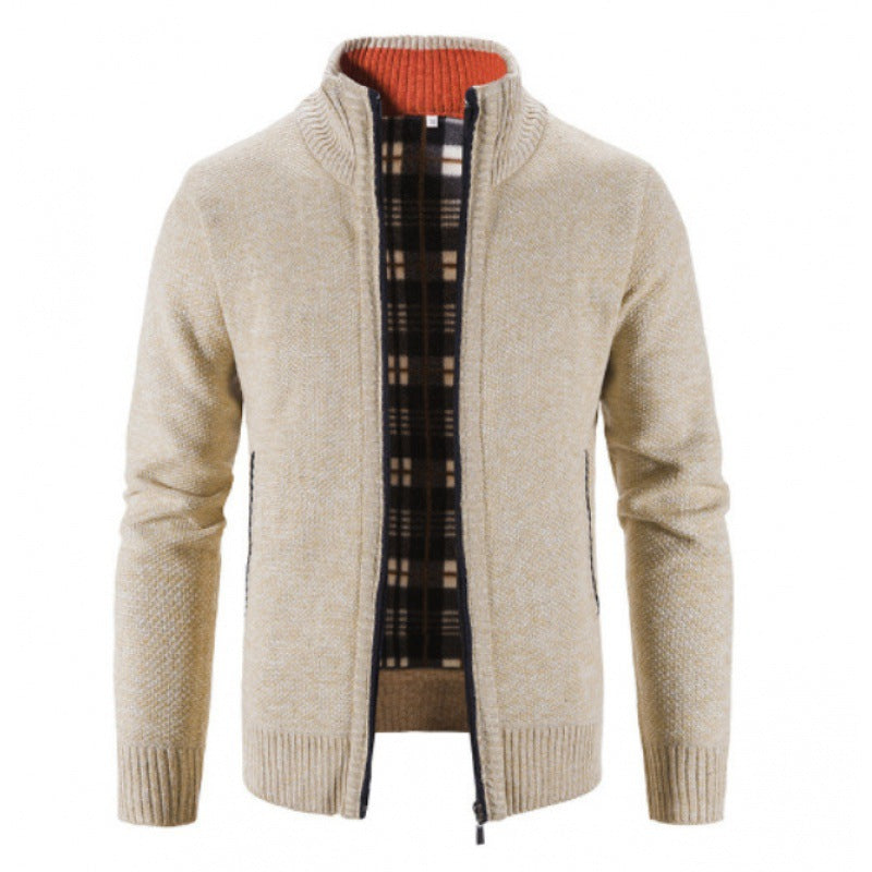 Herren Strickjacke mit innovativem wärmeisolierendem Innenfutter ModeGeist