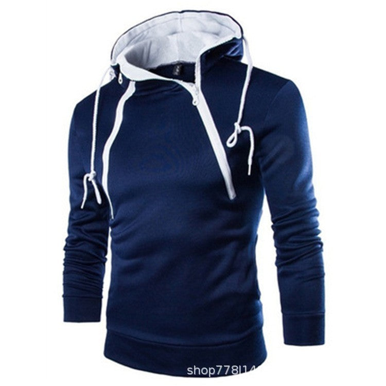 Herren moderne Kapuzenpullover mit praktischem Reißverschluss ModeGeist