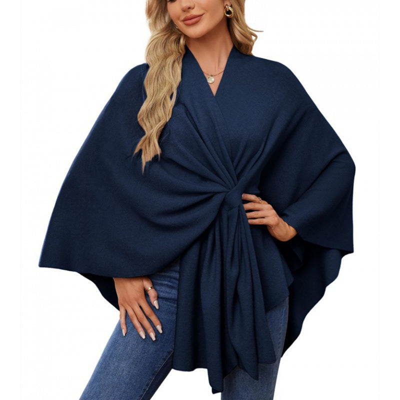 Damen modischer Wickelmantel mit trendigem Design ModeGeist