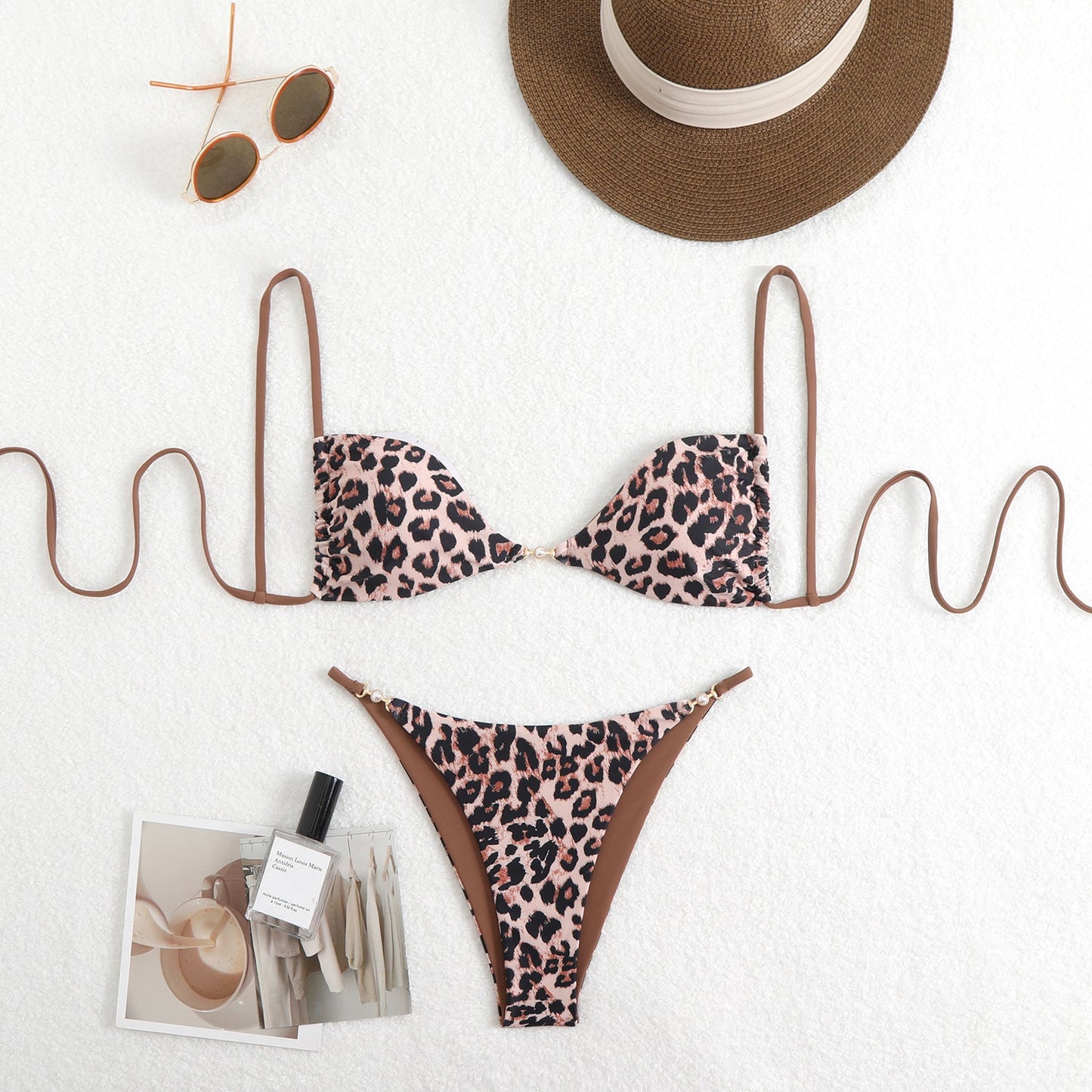 Modischer Dreieck-Bikini mit Blumenmuster für Damen
