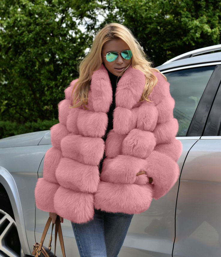 Damen Kunstpelz Bauschjacke ModeGeist
