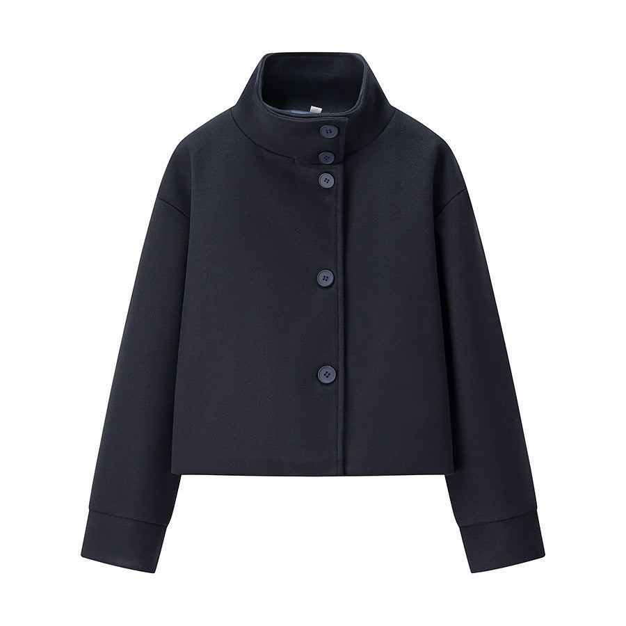 Damen Kurzjacke mit modernem Kragen und eleganten Knopfdetails ModeGeist
