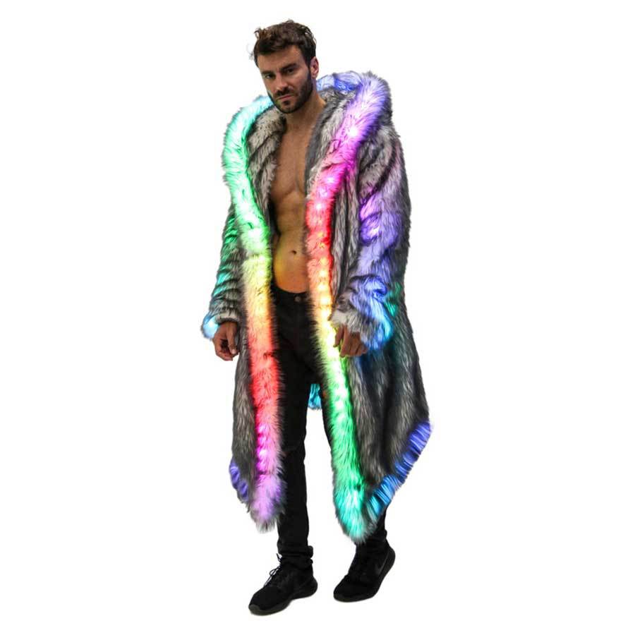 Herren mantel mit LED-Lichtern ModeGeist
