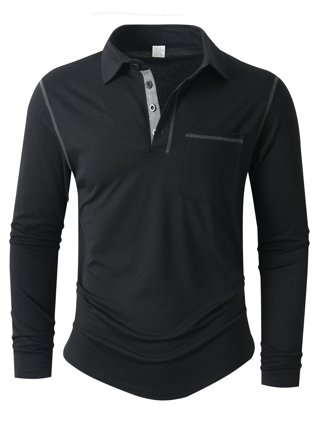 Herren Langarm Poloshirt ModeGeist