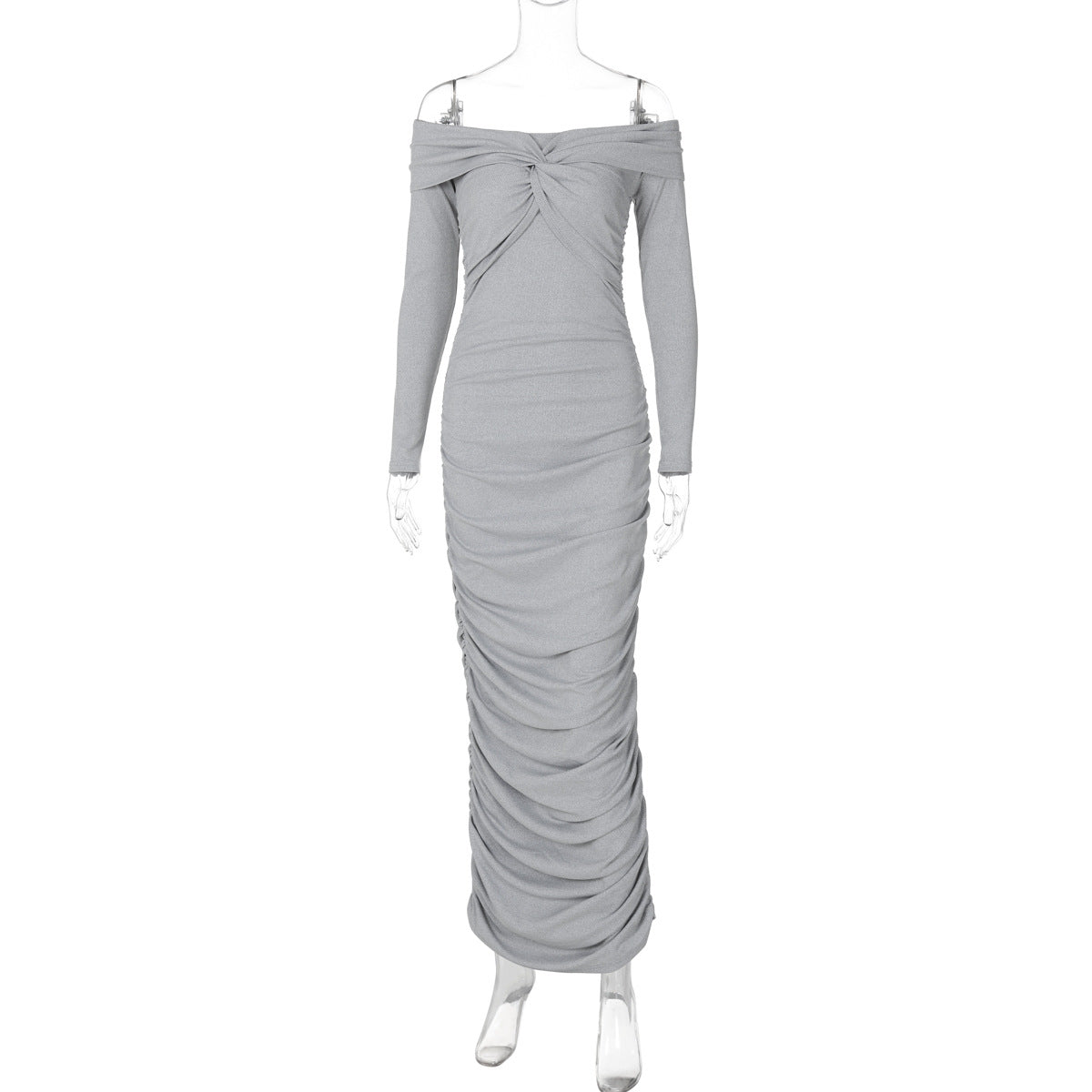 Modernes Wickel-Maxikleid für Damen von MODEGEIST