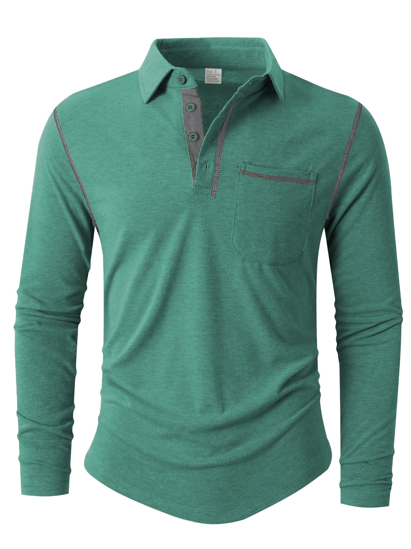 Herren Langarm Poloshirt ModeGeist