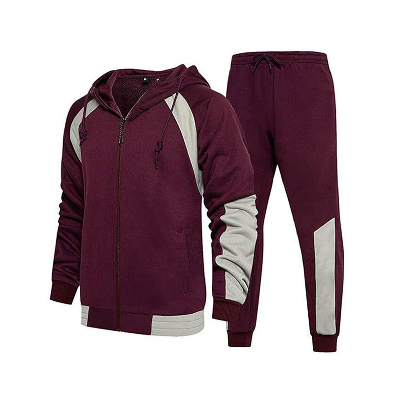 Herren Sportanzug mit funktionalem Reißverschluss und elastischen Bündchen ModeGeist
