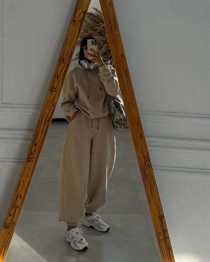 Damen entspannter Oversized Jogginganzug ModeGeist