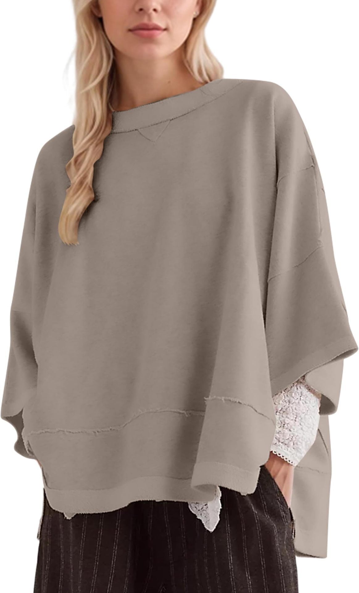 Damen oversized Sweatshirt mit fließendem Schnitt ModeGeist