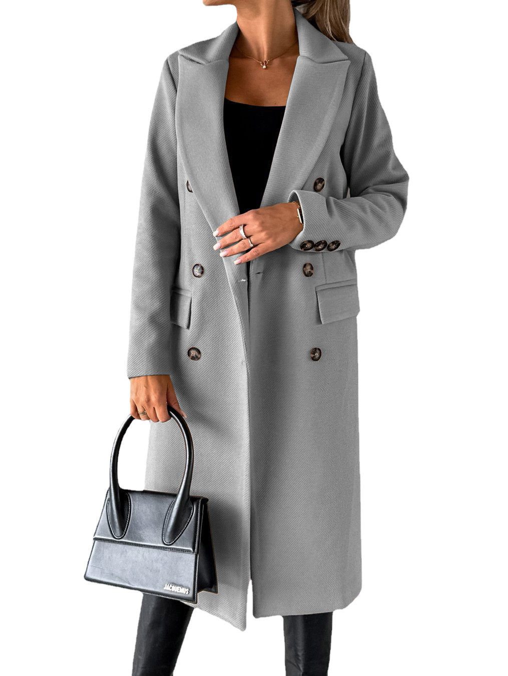 Damen Eleganter und zeitloser Trenchcoat mit doppelter Knopfleiste und praktischen Taschen ModeGeist