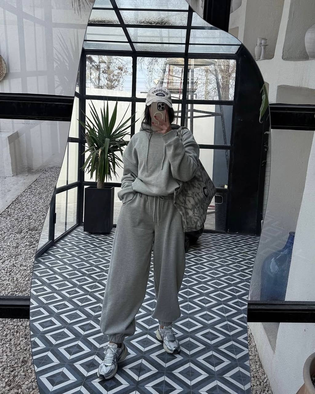 Damen entspannter Oversized Jogginganzug ModeGeist