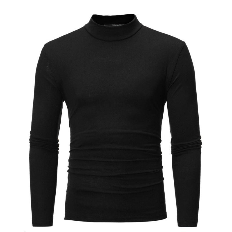 Herren Rollkragen Langarmshirt mit figurbetontem Schnitt und atmungsaktiver Stretch-Qualität ModeGeist