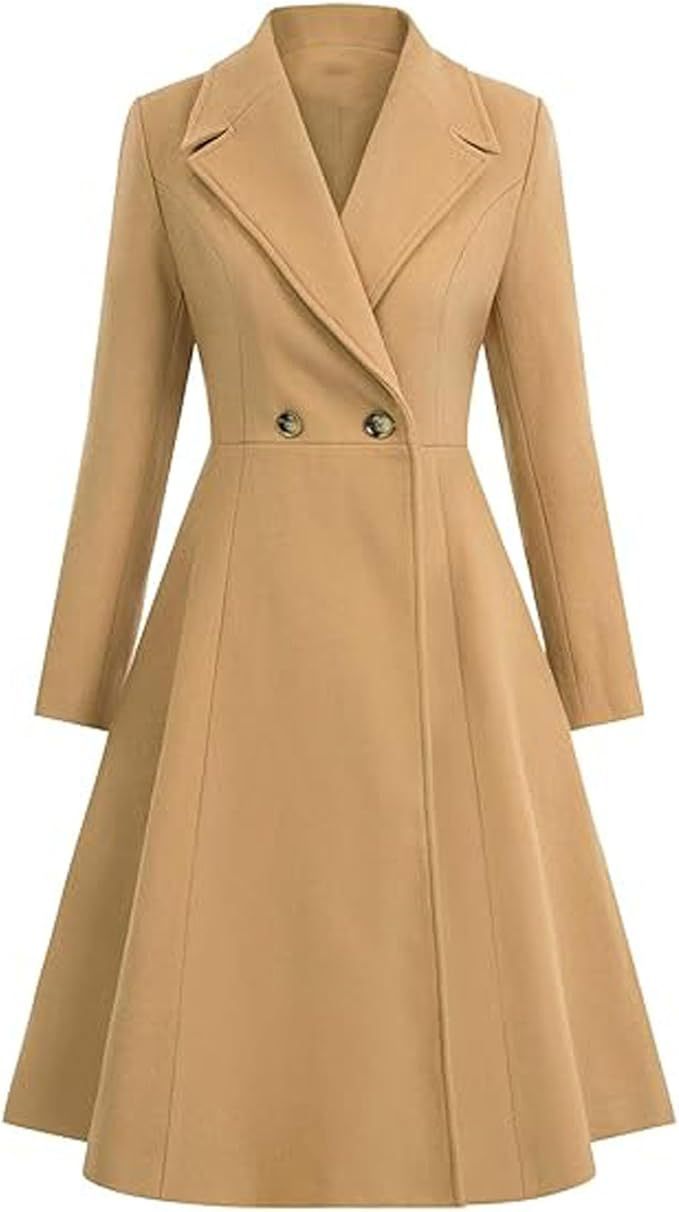 Damen Eleganter Oversize-Mantel mit doppelter Knopfreihe ModeGeist
