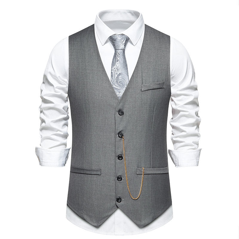 Herren elegante Anzugweste im klassischen Design mit modernen Akzenten ModeGeist