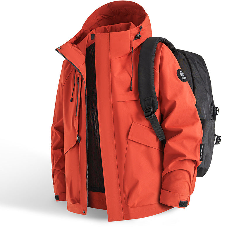 Herren technische Outdoor-Jacke mit innovativem Taschenkonzept und atmungsaktiven Materialien ModeGeist