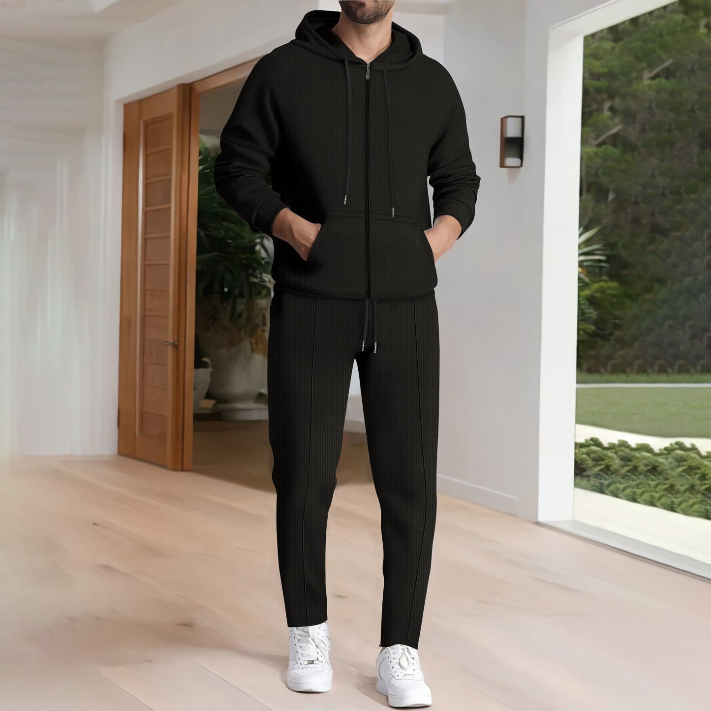 Herren Freizeit-Hoodie und Jogginghose Set mit modernem Design ModeGeist