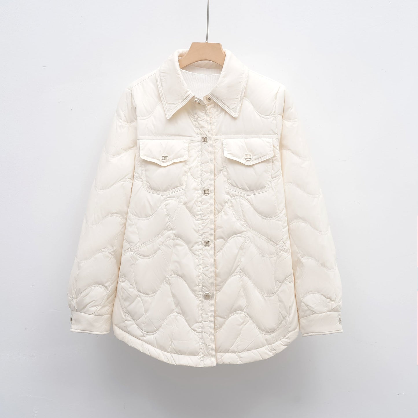 Damen gesteppte Outdoor-Jacke mit Taschen und bequemer Passform ModeGeist