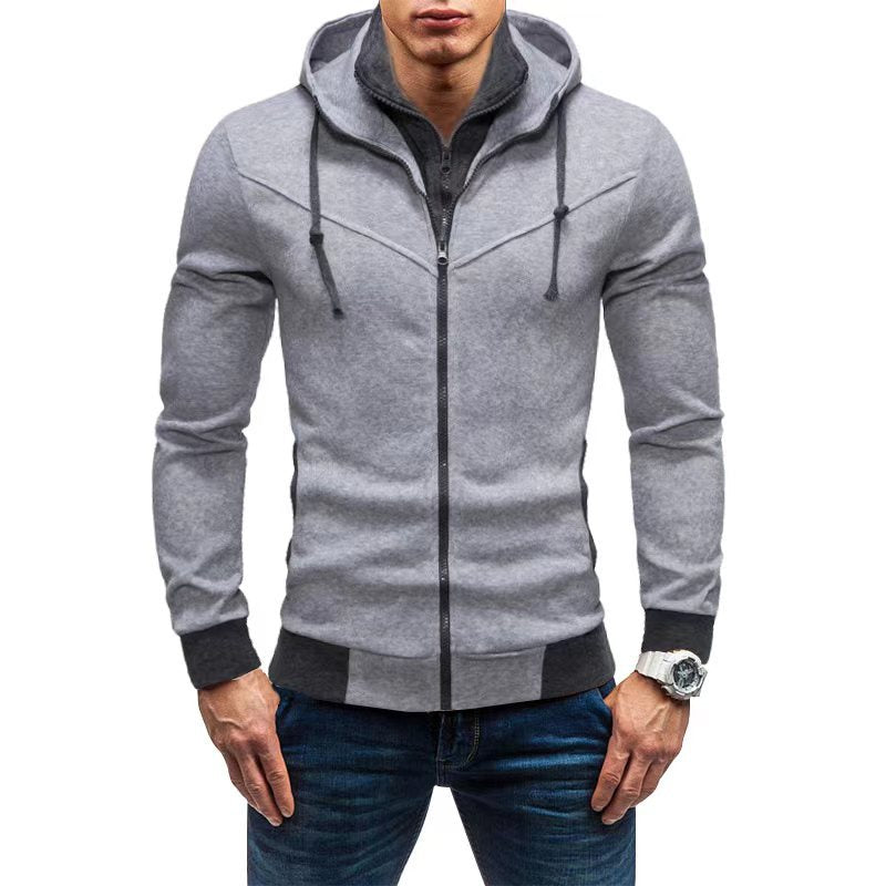 Herren Fleece-Kapuzenjacke mit stylischem Design und praktischen Taschen ModeGeist