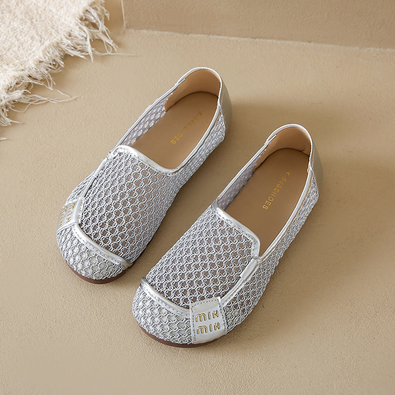Modische Damen-Slipper mit bequemem Fußbett aus Netzgewebe