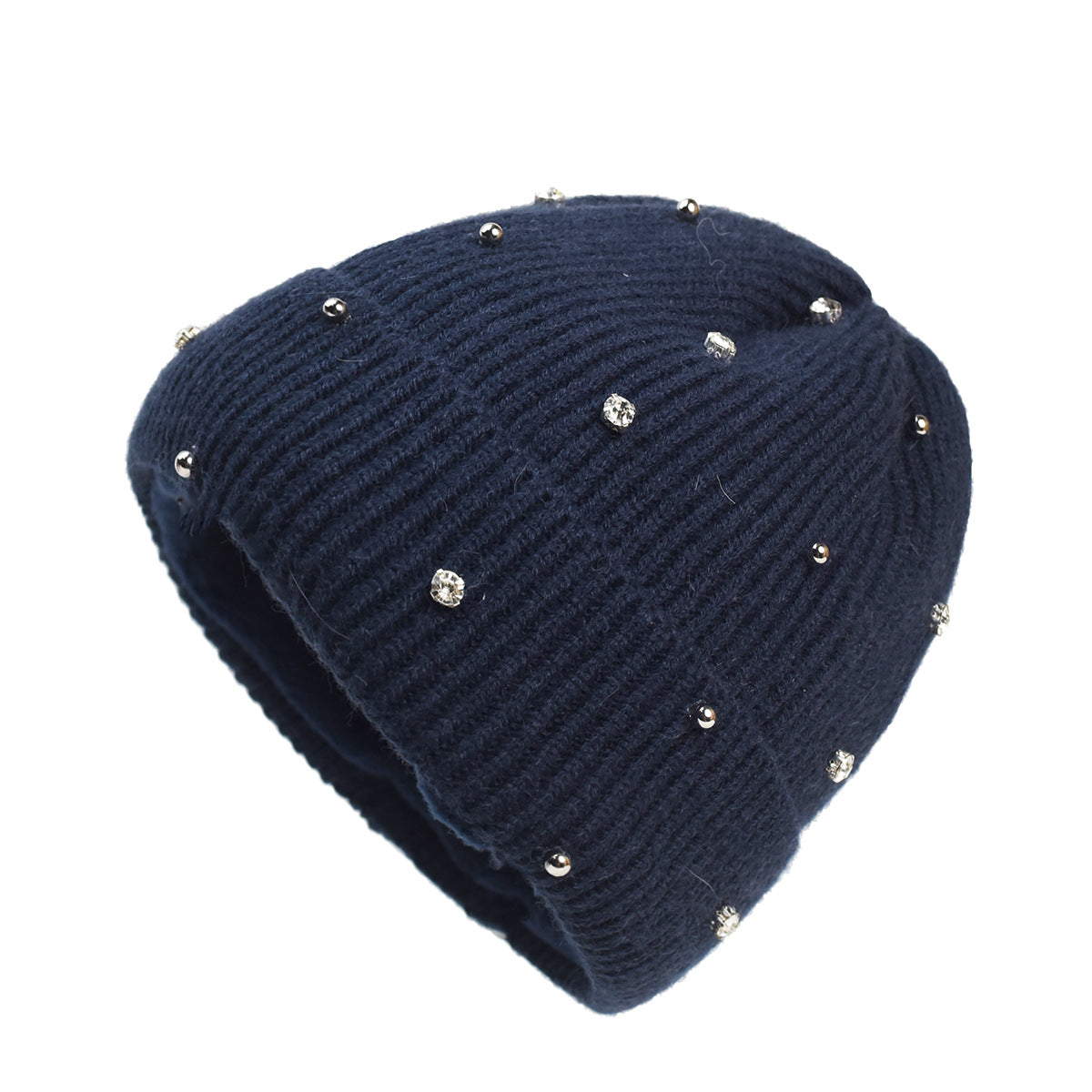 MODEGEIST Damen Beanie Strickmütze Glitzer-Details Weich